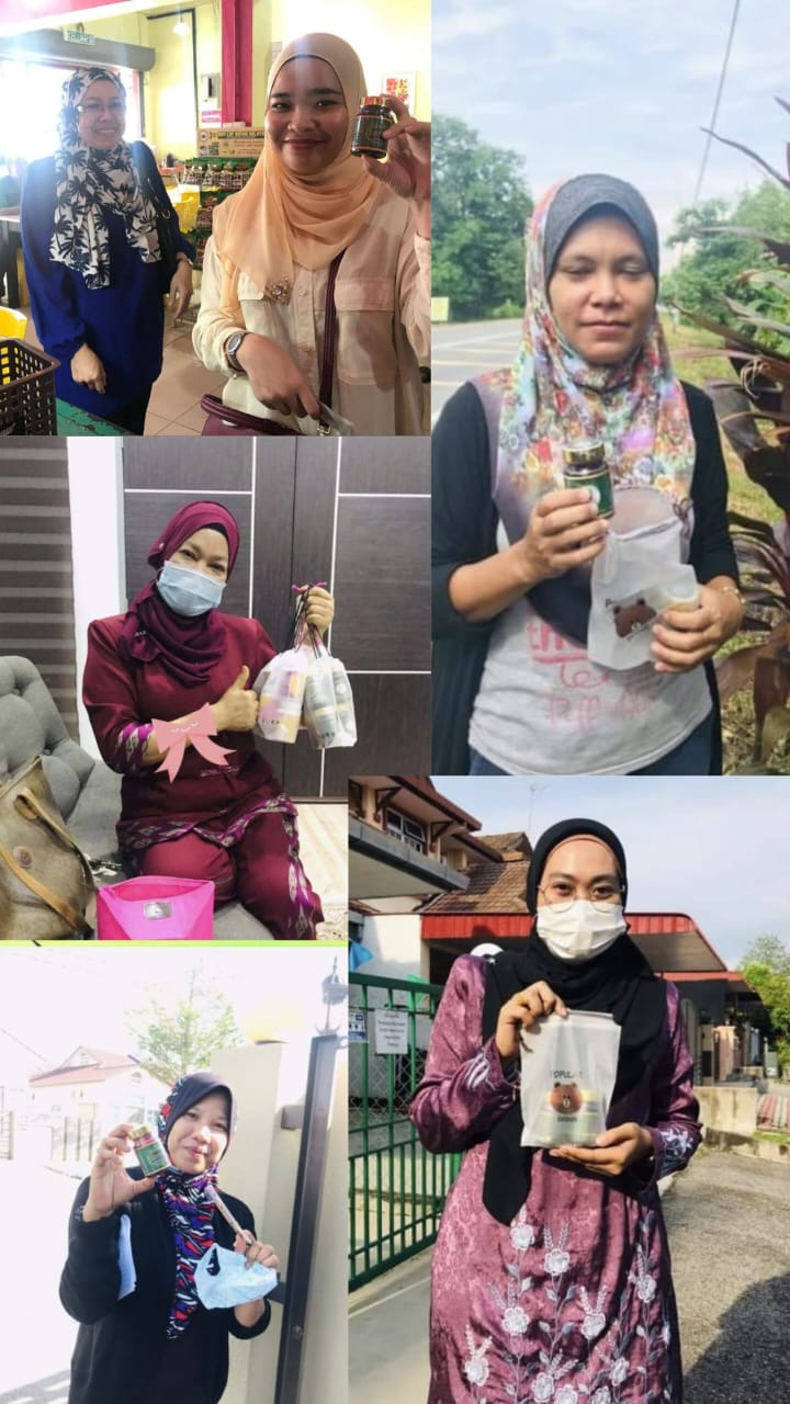 Pelanggan Sebenar Bersama Botol Jamu Bidan Makkah
