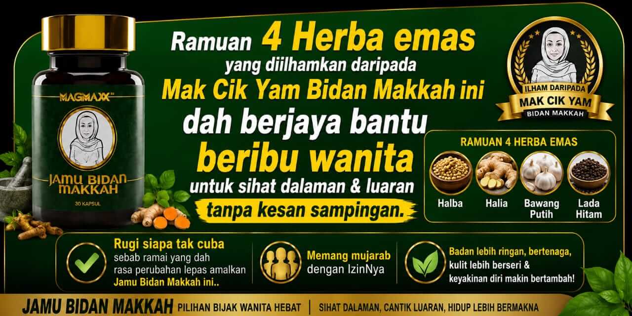 Formulasi Utama 4 Herba Emas Jamu Bidan Makkah