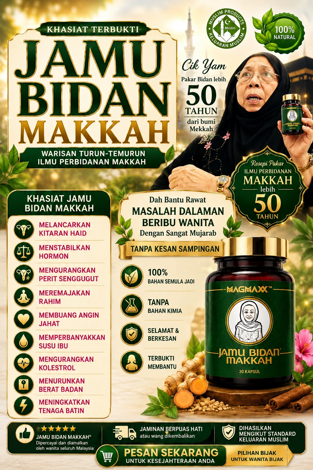 Cik Yam Pakar Bidan Warisan - 50 Tahun Dari Bumi Makkah